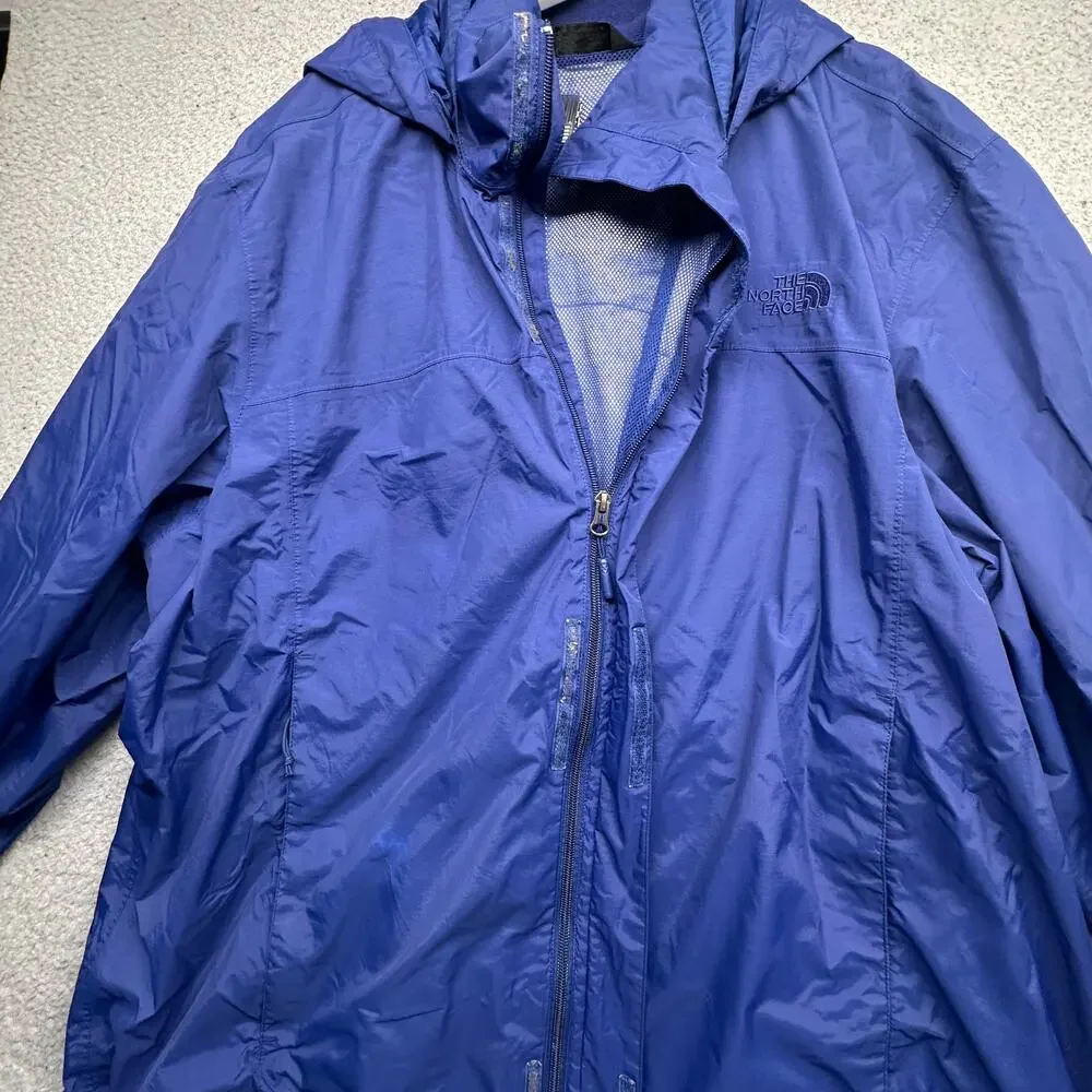 The North Face Resolve 2 Jacket Mens 3XL Blue Hooded NF0A2VD5 DryVent Waterproof